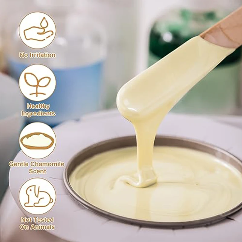 남성 및 여성을 위한 휴대용 코 왁싱 키트 - 뷰티 케어를 위한 코 클리퍼가 포함된 50g-500g 제모 네일 왁스 청소 키트