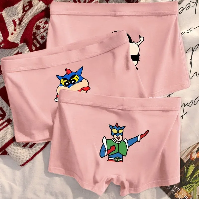 

Crayon Shin-chan Underpants Cartoon Creative Men's Ice Silk Non-marking Underpants Personalized Sports Breathable Boxer Shorts