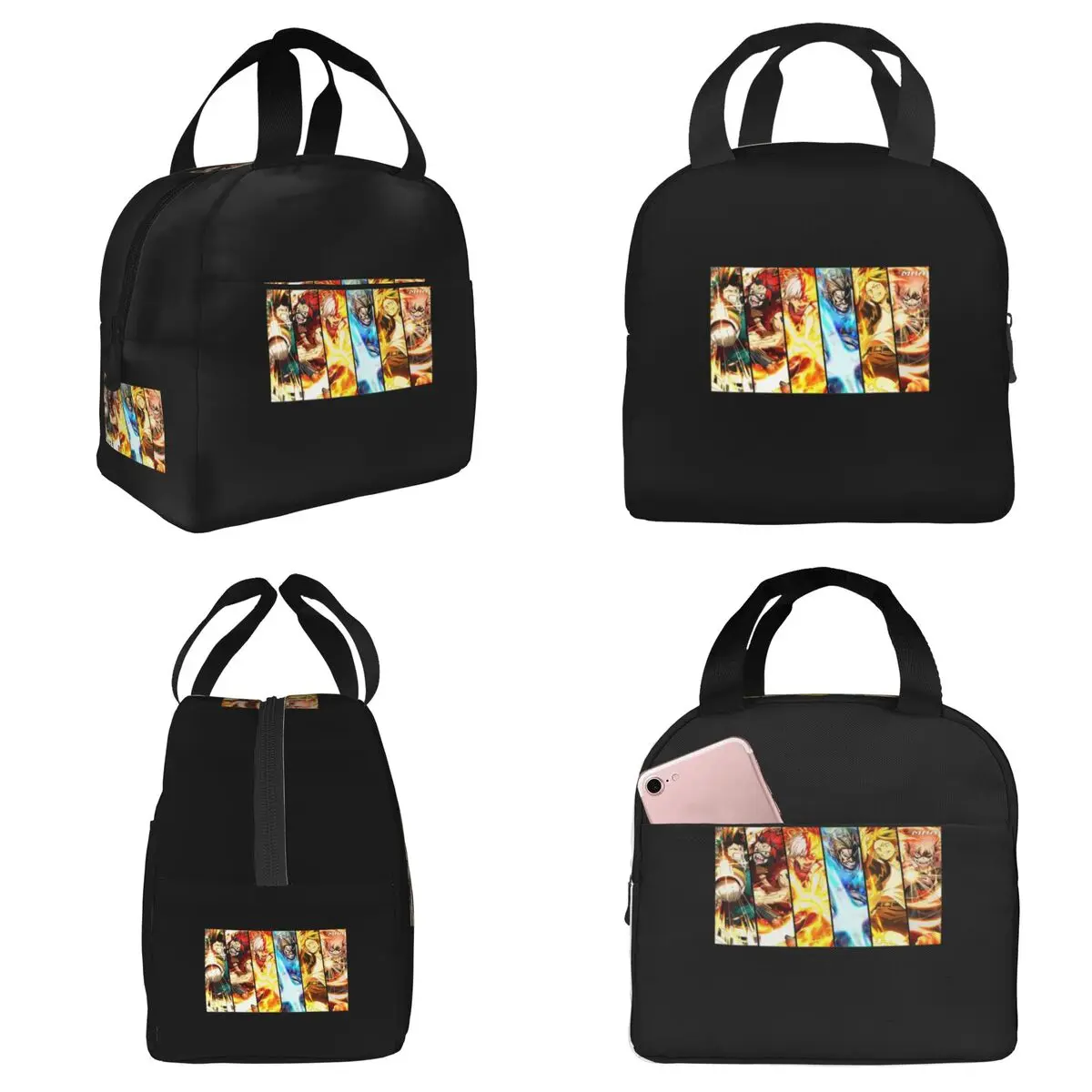 

Термосумка для обедов Academia My Hero Todoroki M6 для женщин, офисная термосумка-холодильник, герметичный контейнер для еды