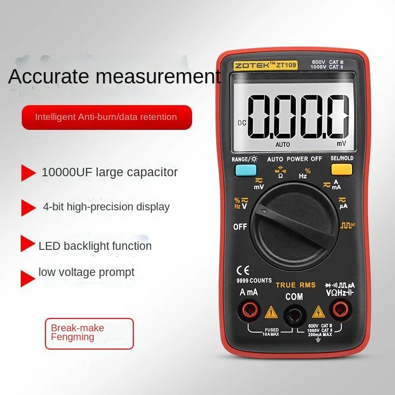 Digital Display Pocket Multimeter ZT-98 to ZT-111 Automatic Range Anti-Burn