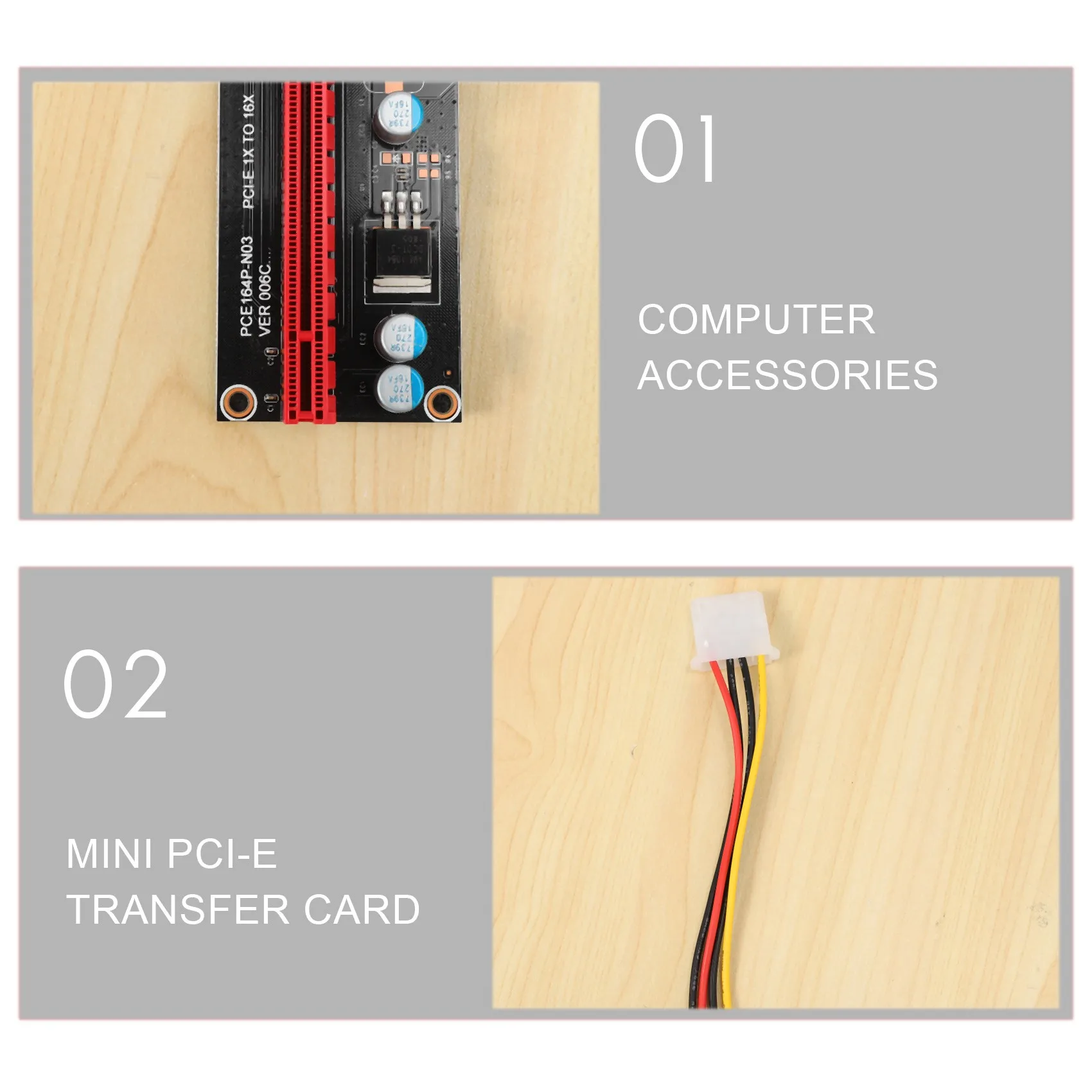 

AY14 -Mini Pcie To PCI Express 16X Riser For Laptop External Image Card EXP GDC BTC Antminer Miner Mpcie To PCI-E Slot Mining Ca