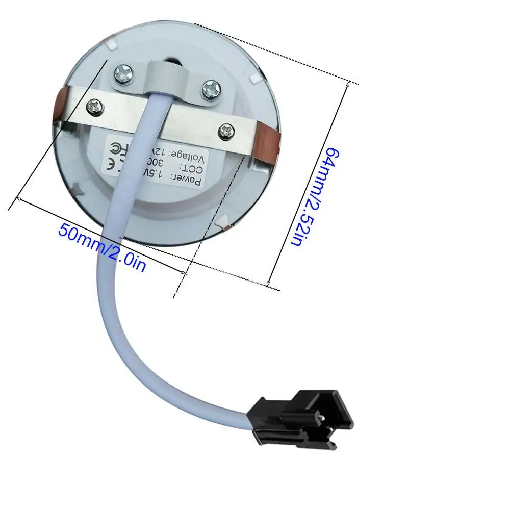 20er-Pack 12V DC 220V AC 1,5W Küchenabzugshaubenleuchte für 50mm/2'' Ausschnitt – Detail 6