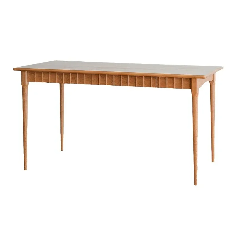 

Nordic all solid wood, simple dining table and chair combination, Japanese-style household small apartment dining table