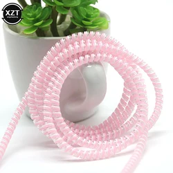 1.4m Multicolour Phone Wire Cord Rope Anti-break Spring Protection Ropes for USB Charging Cable Earphone Data Bobbin Winder