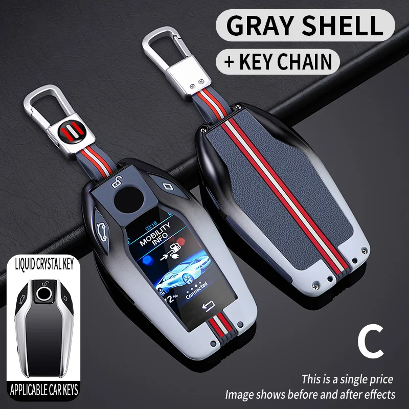 Metal Car Key Cover Fob Case Shell for BMW G30 G12 G11 G32 G31 5 7 Series I8 I12 I15 G01 X3 X4 G02 G05 X5 G07 X7 Accessories