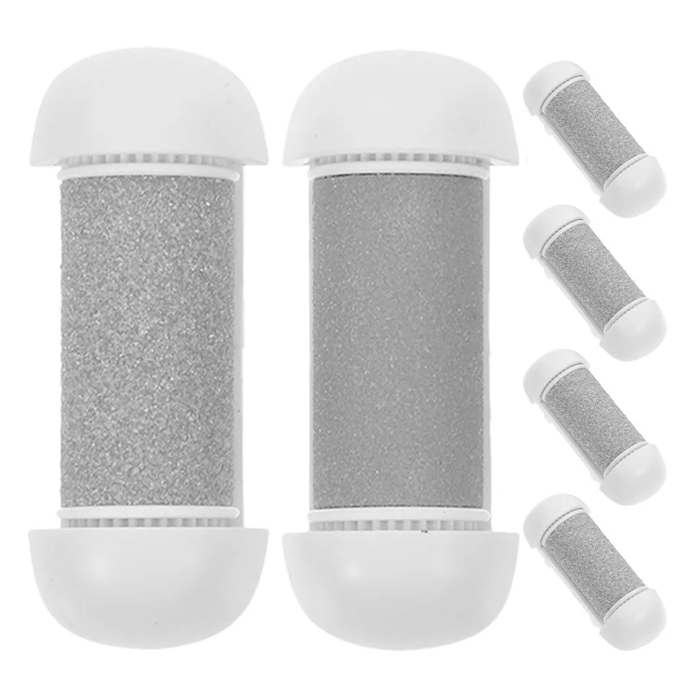 

6Pcs Coarse Refill Roller Heads for Electric Callus Remover Foot Grinder Pedicure Tool Precision Pressure Distribution Hard Skin