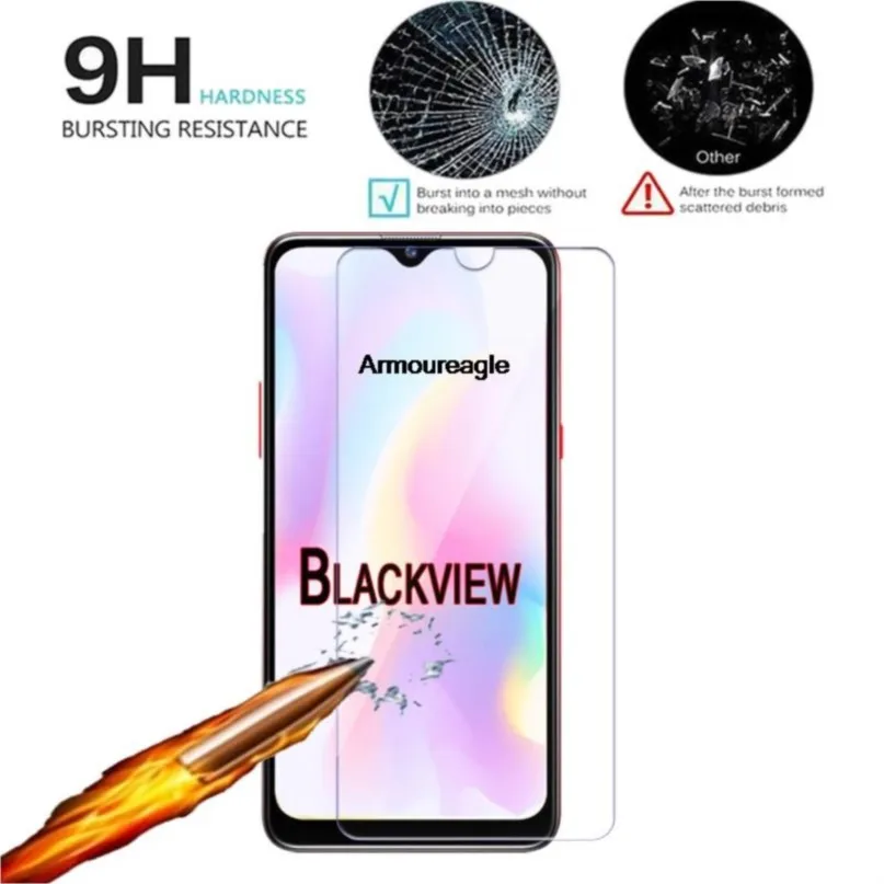 2-1pc hd glass for blackview a95 a55 a52 a100 a80s a80 a70 a60 pro plus cover film on blackview a 95 55 100 80 s 60 screen glass