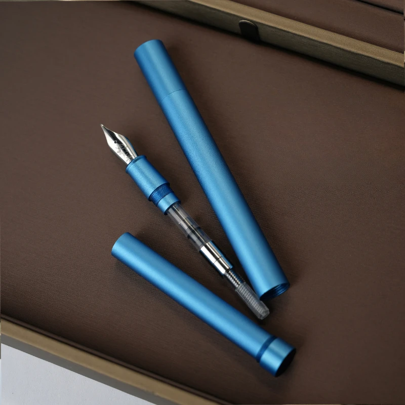 Aluminum sandblasted fountain pen EF/F/M High-grade business calligraphy Luxury Business Stationery Writing Pens Office Supplies