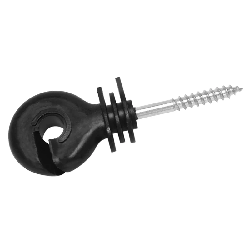 Hot 150Pcs Electric Fence Offset Ring Insulator Fencing Screw In Posts Wire Safe Agricultural Garden Supplies Accessories