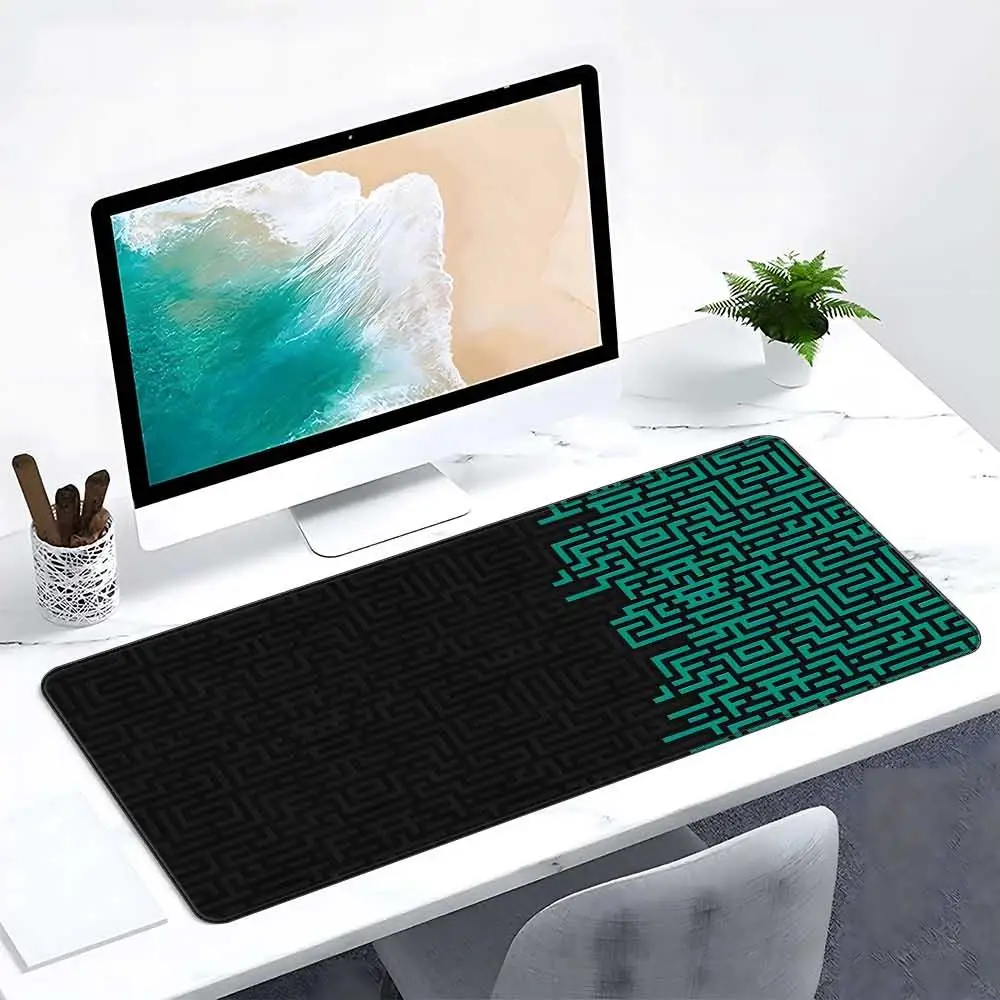 Geometrische Kunst Tastaturmatte Maus Minimalistische Schreibtischmatte Mausmatte XXL Teppich für Maus PC Mausmatte Tischmatte für Schreibtischunterlage