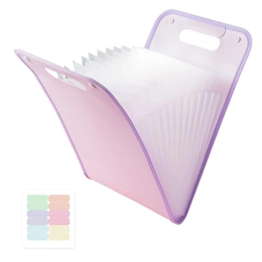

Eing File Folder 13 Pots Accordion File Organizer with Labels Portable Document Receipt Organizer Hold A4 Letter Size Paper Wat