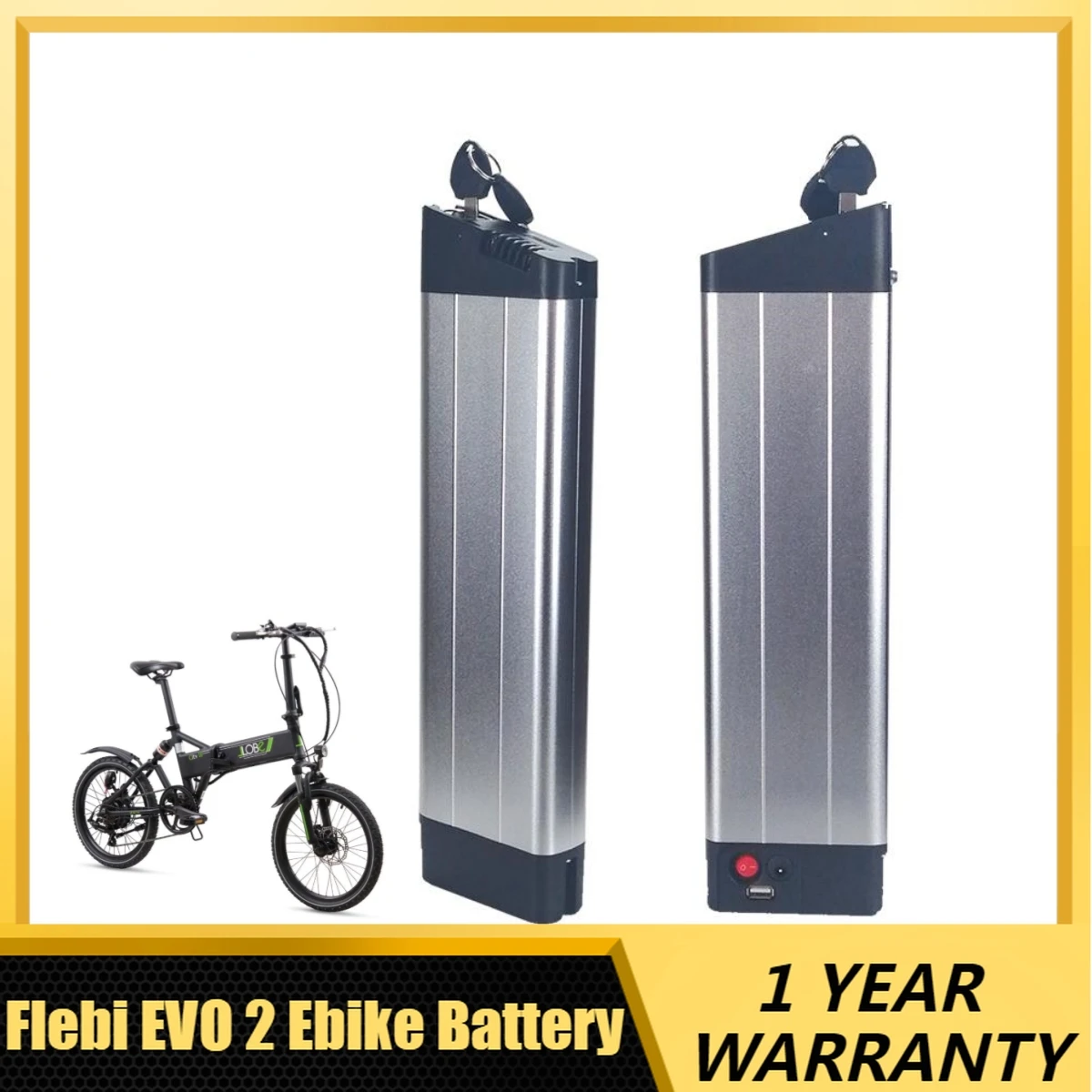 for Flebi EVO 2 Electric Bicycle Battery 36V 10.4ah 12.8ah 14ah 48V 10.5ah for Folding Electric Bike Ebike Battery