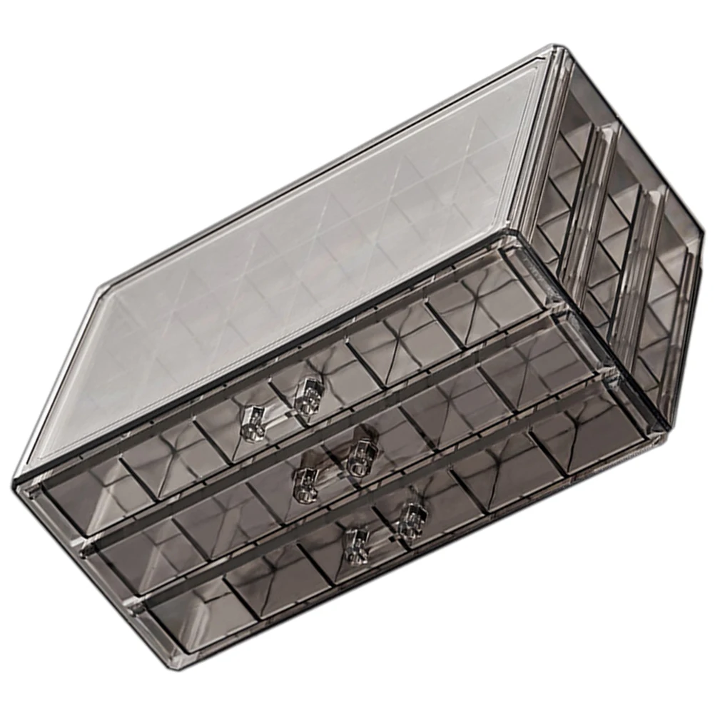 

Drawer Jewelry Storage Box for Women Portable Compact Organizer Case with Multi Pockets Necklaces Earrings Rings Bracelets