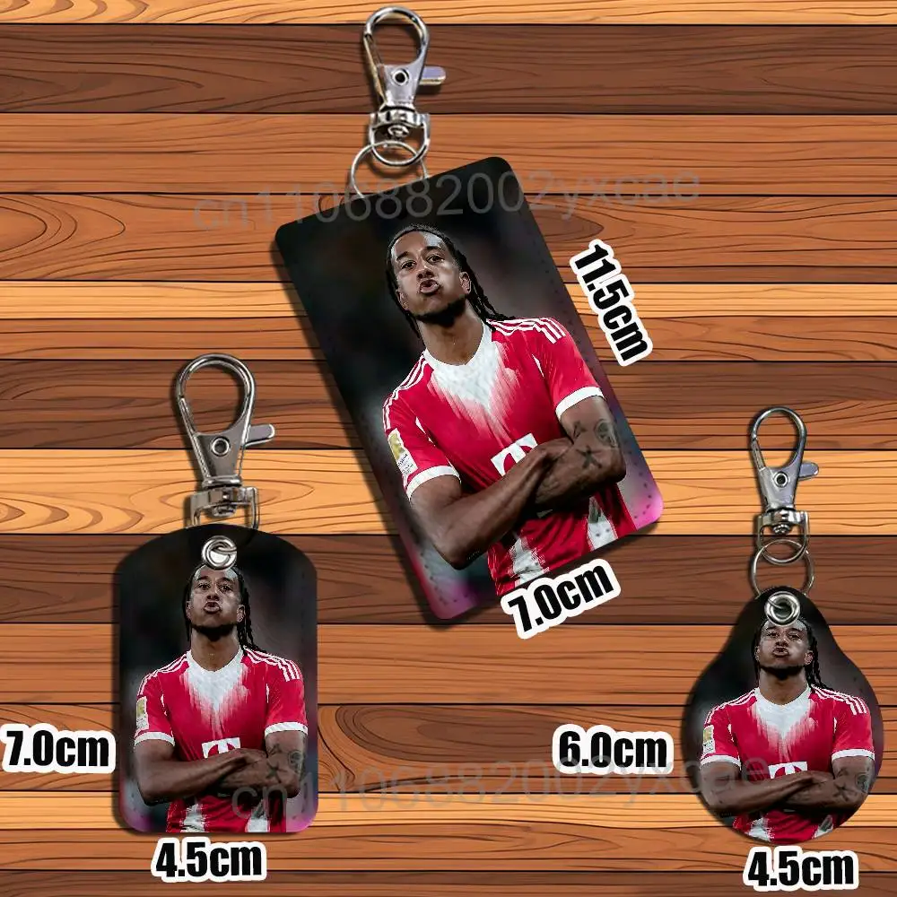 The King of Assists Michael Olise Card Holder With Keychain Executive Protection For Bank Credit Subway Bus Case