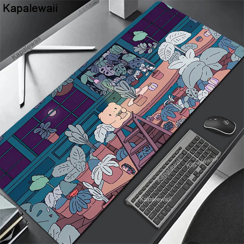 Podkładka pod mysz Gamer 100x50 Kawaii podkładki pod mysz duża podkładka pod Mause Anime Cute XXL Mause dywan PC podkład na biurko klawiatura biurowa muspad 900x400