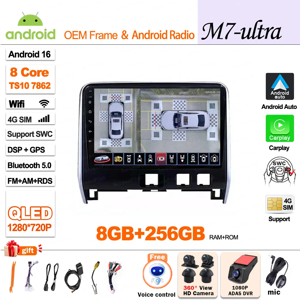 Android 12 Car Radio for Nissan Serena 2016-2021 10 Touchscreen