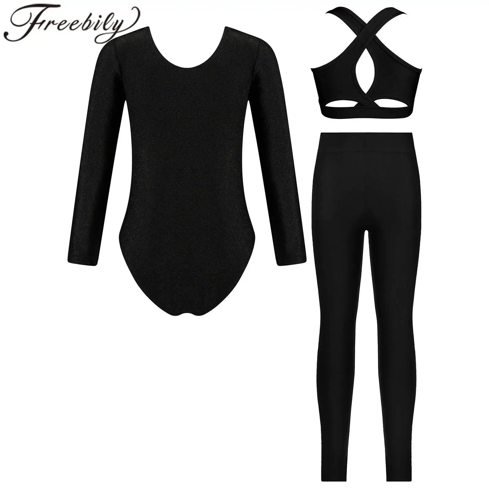 

Детский блестящий балетный костюм из сетки с пэчворком для подростков, танцевальный комбинезон, костюм для акробатики, гимнастический комбинезон для девочек