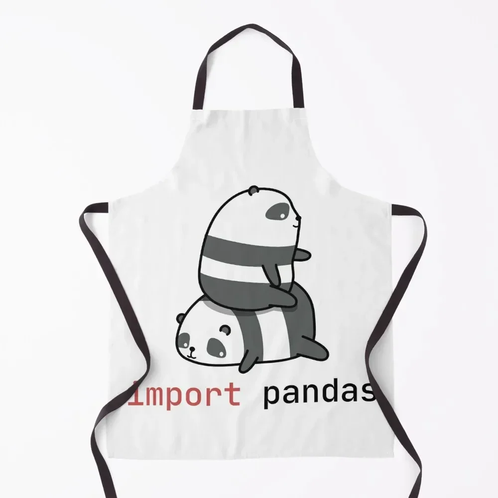 import pandas Apron Costume Waiter For Women painting Apron