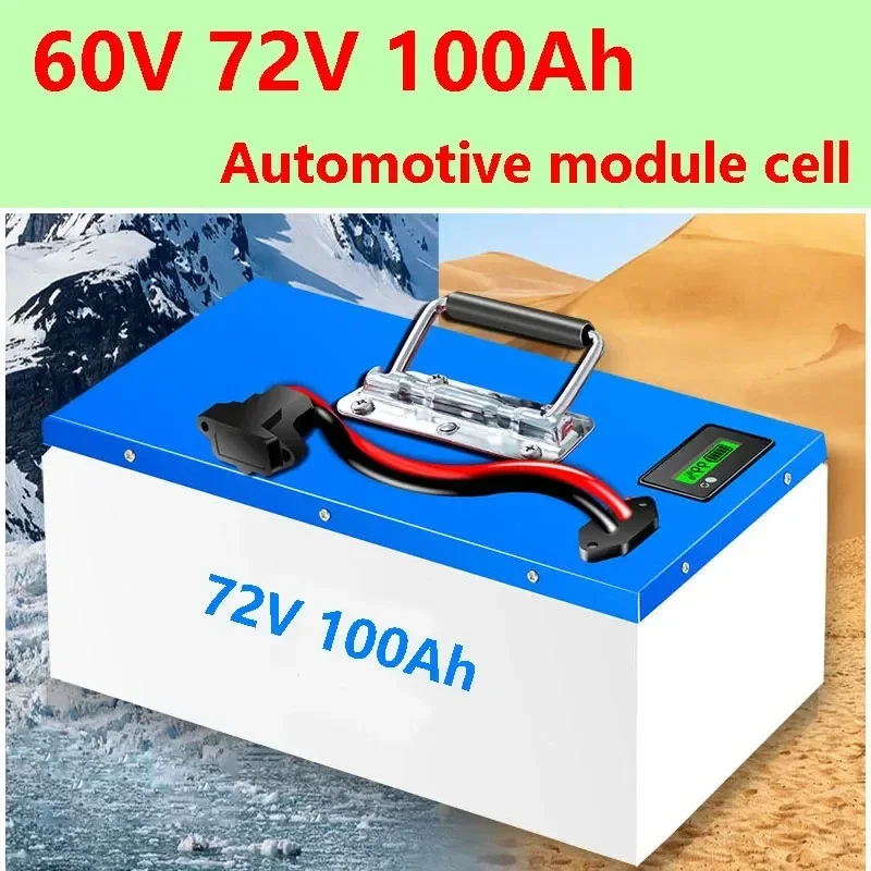 48V 60V 72V Powerful Lithium-ion Battery for Electric Vehicles, Super Large Capacity of 100Ah and A Range of 200 Kilometers