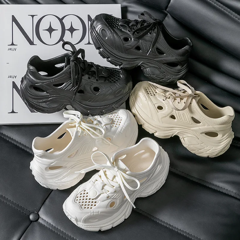 

Fashion Thick Sole Elevator Sport Sandals Breathable Slip Resistant Comfortable Soft Men Women Summer Casual