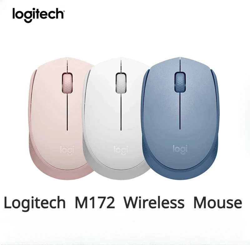 

Original Logitech M172 Wireless Mouse with 2.4Ghz Wireless Mice Business Portable for MacOS Windows Ergonomic Colorful Mouse