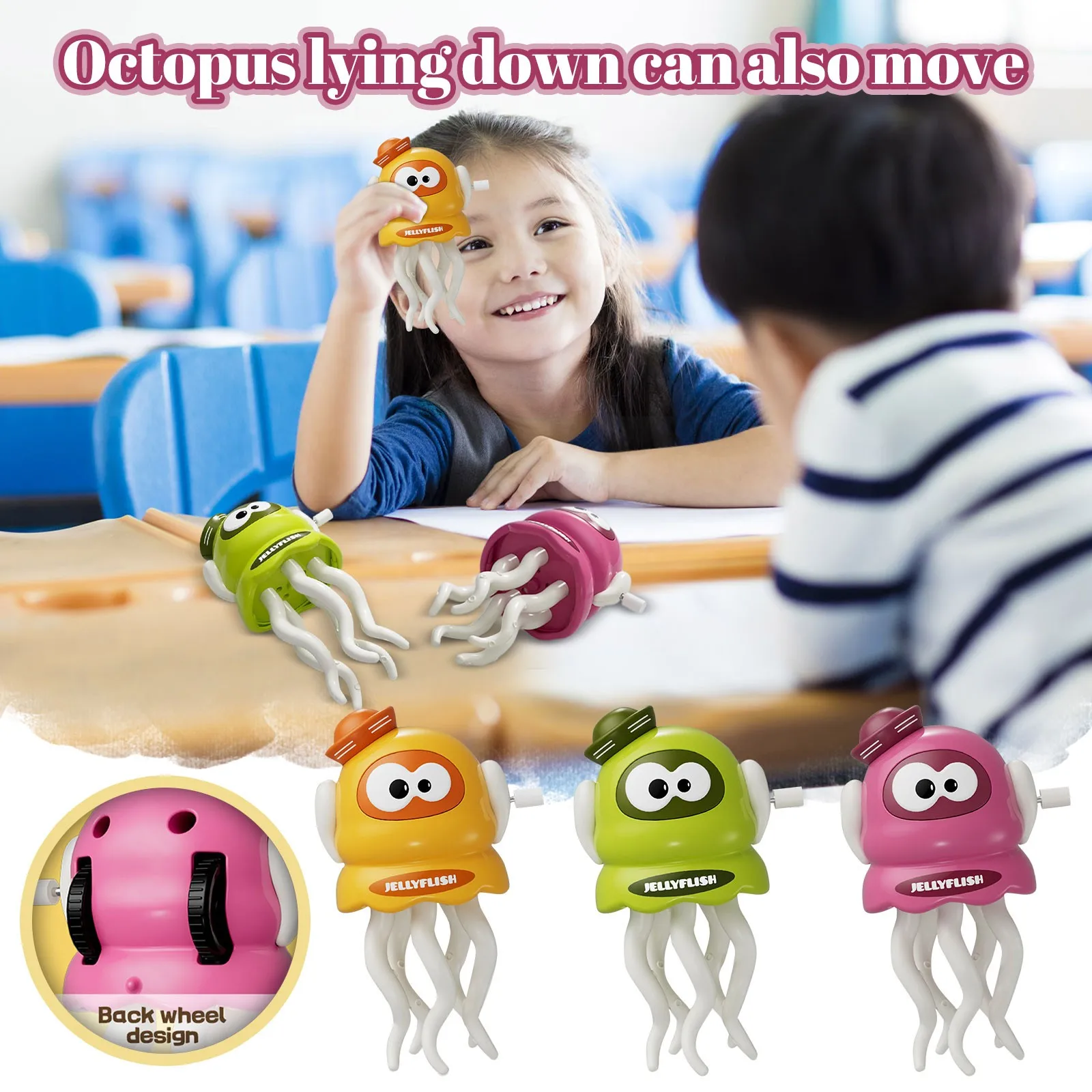 

Electric Dancing Octopus Fidget Toys Anti-Stress Anti Stress Luminous Music Baby Crawling Toys Games For Kids Children Pets Cat