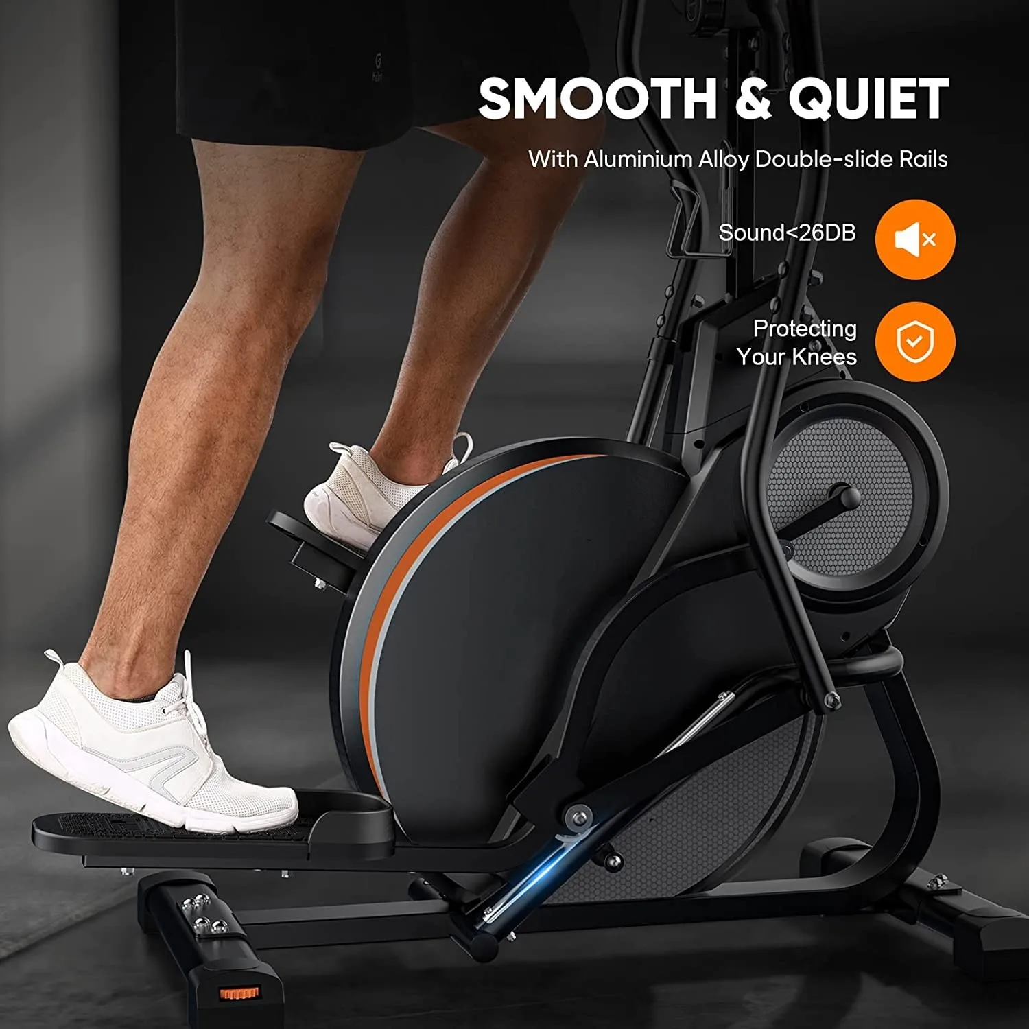 جهاز Pro Cardio Climber يخطو آلة بيضاوية الشكل 3 في 1 جهاز تدريب متقاطع للياقة البدنية مع مغناطيسي فائق الهدوء جديد #6