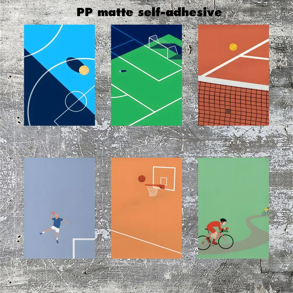 Minimalist Sport Handball Poster Frameless poster pp Matte adhesive paper for Living room hallway bedroom