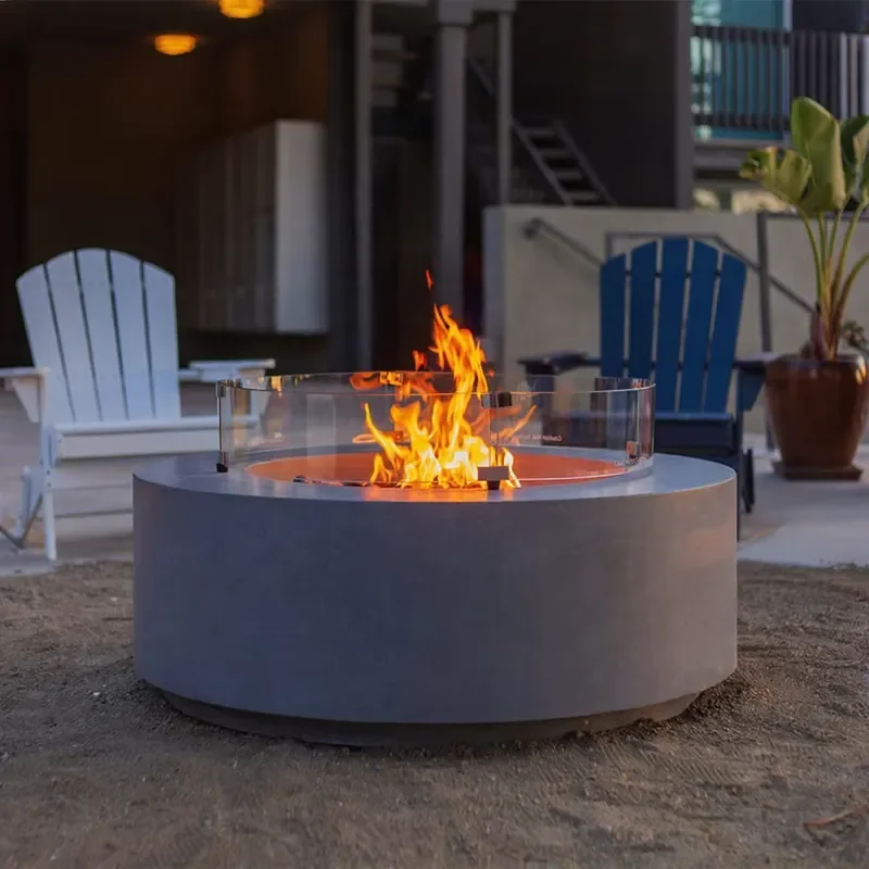 1400mm Outdoor Fire Pit Table Gas Wood Burning BBQ Stove Freestanding Garden Patio Heater Cooking Fireplace for Backyard