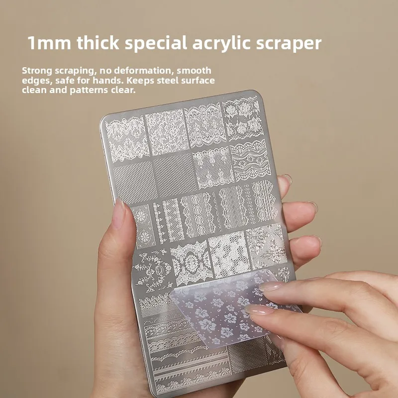 

Новый китайский Sle Nail Art Stam, стальная пластина, кружевной фламбуковый узор, доска для переноса ногтей, инструмент Beau