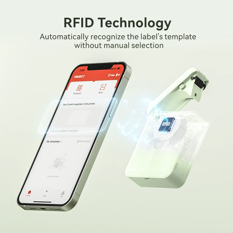Niimbot D110 Mini Portable Thermal Printer D11 D101 H1 Smart Pocket Sticker Maker Self-adhesive Bluetooth Label Printer For Home