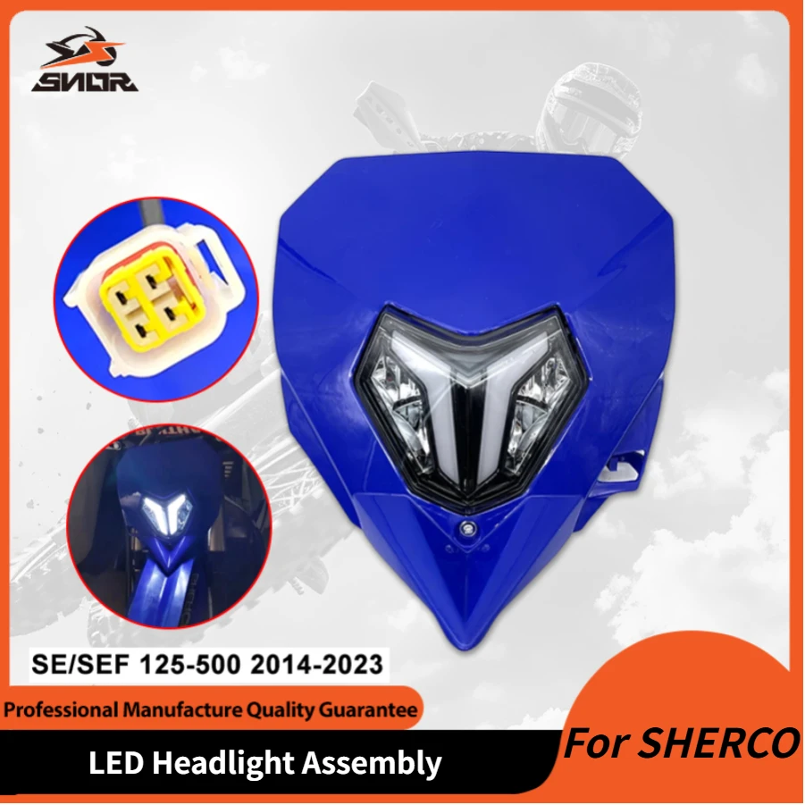 

Аксессуары для мотоциклов, светодиодная фара в сборе, фара для SHERCO SE SEF 125 250 450 500 2014-2023, часть для пит-байка