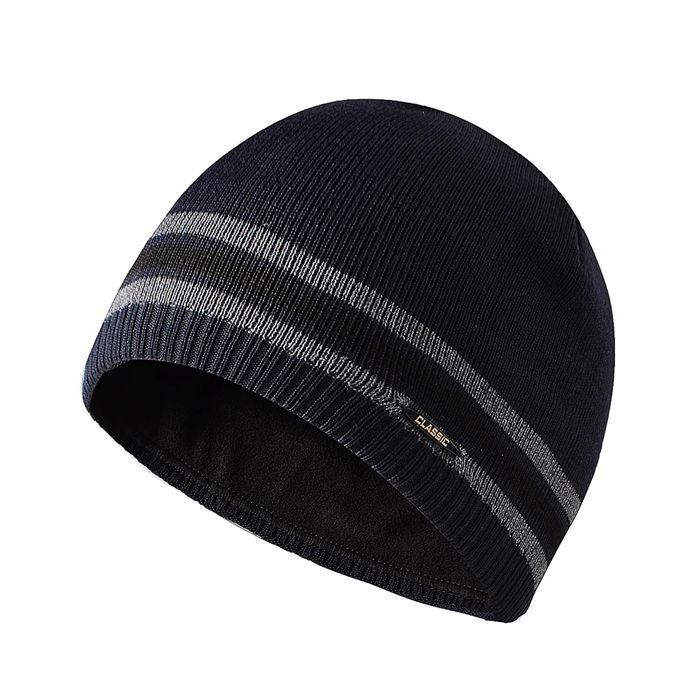 Men Plus Fleece Knitted Hats Winter Warm Fisherman Beanie For Women Outdoor Soft Skullies Beanies Male Plush Thick Snow Caps