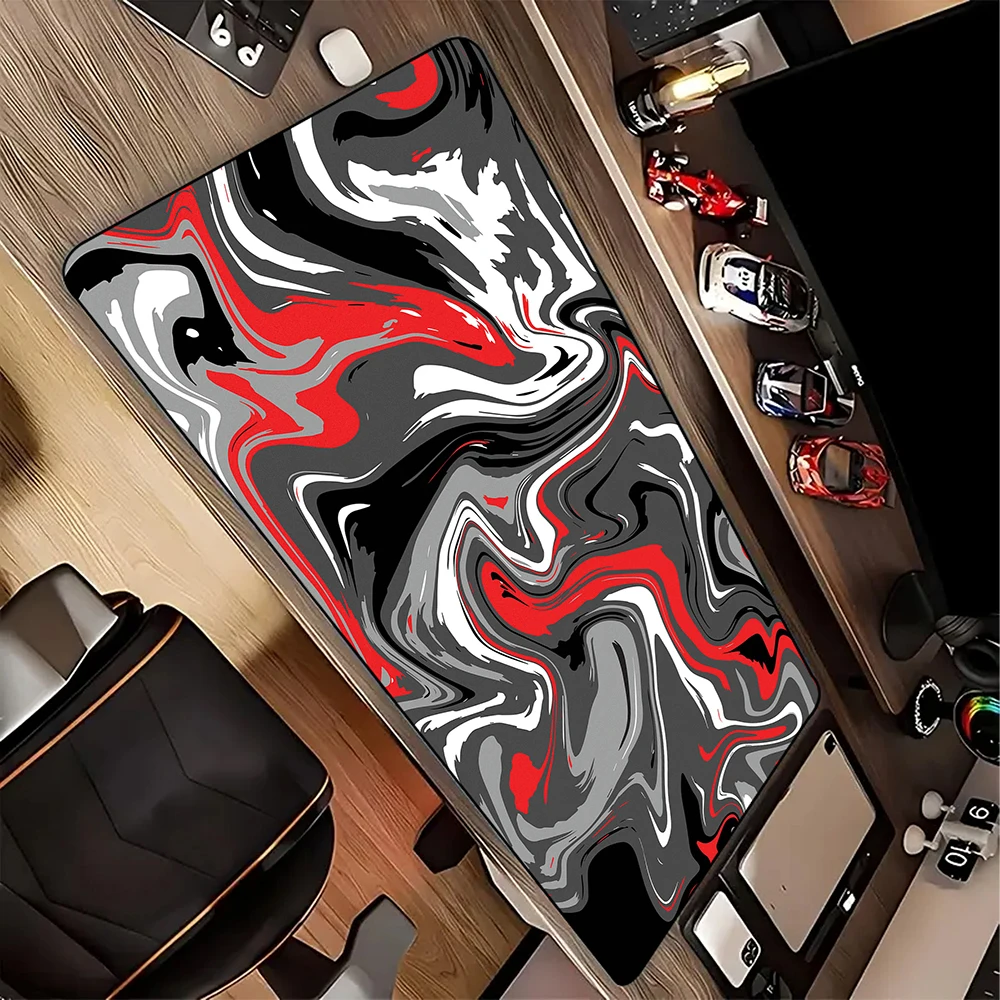 New Strata Liquid Computer Mouse Pad Gaming Mousepad Keyboard Pads Large Table Carpet Rubber Mouse Mat XXXL Desk Mat 55x100cm