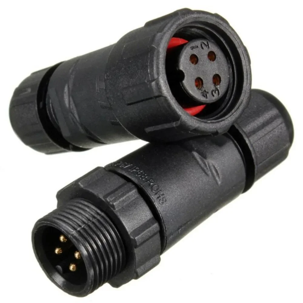 1 buah IP68 kedap gua Elettrico Presa di corrente Assemblato Connettore di Saldatura kabel konektor 3/4/5/6 Spilli