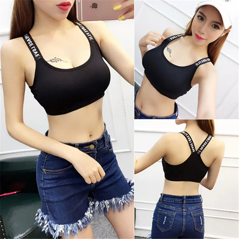 Seamless Underwear Women's Breathable Back Chest Wrap No Steel Rim Sports Girls Bra Yoga Vest