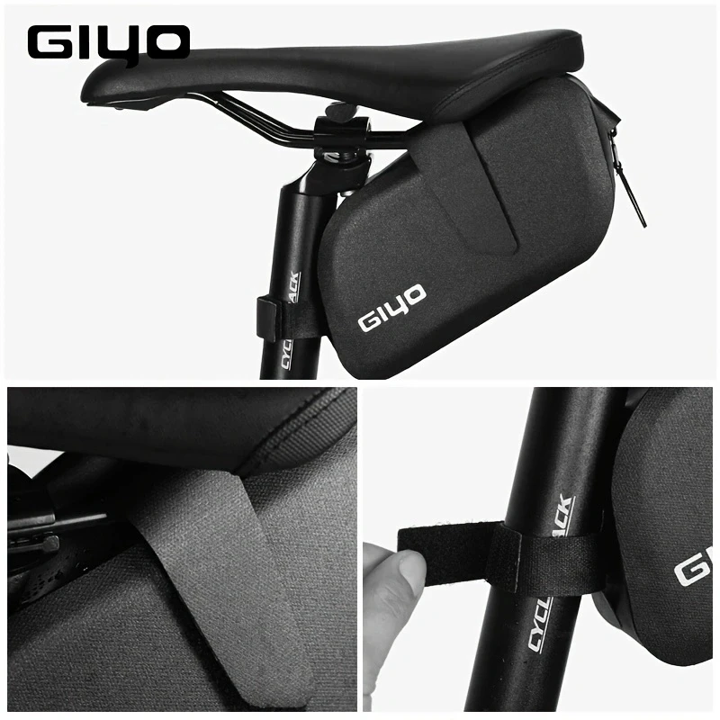 GIYO Waterproof Bicycle Saddle Tail Bag MTB Road Bike Tools Tube Storage Bag Cycling Rear Seatpost Packet