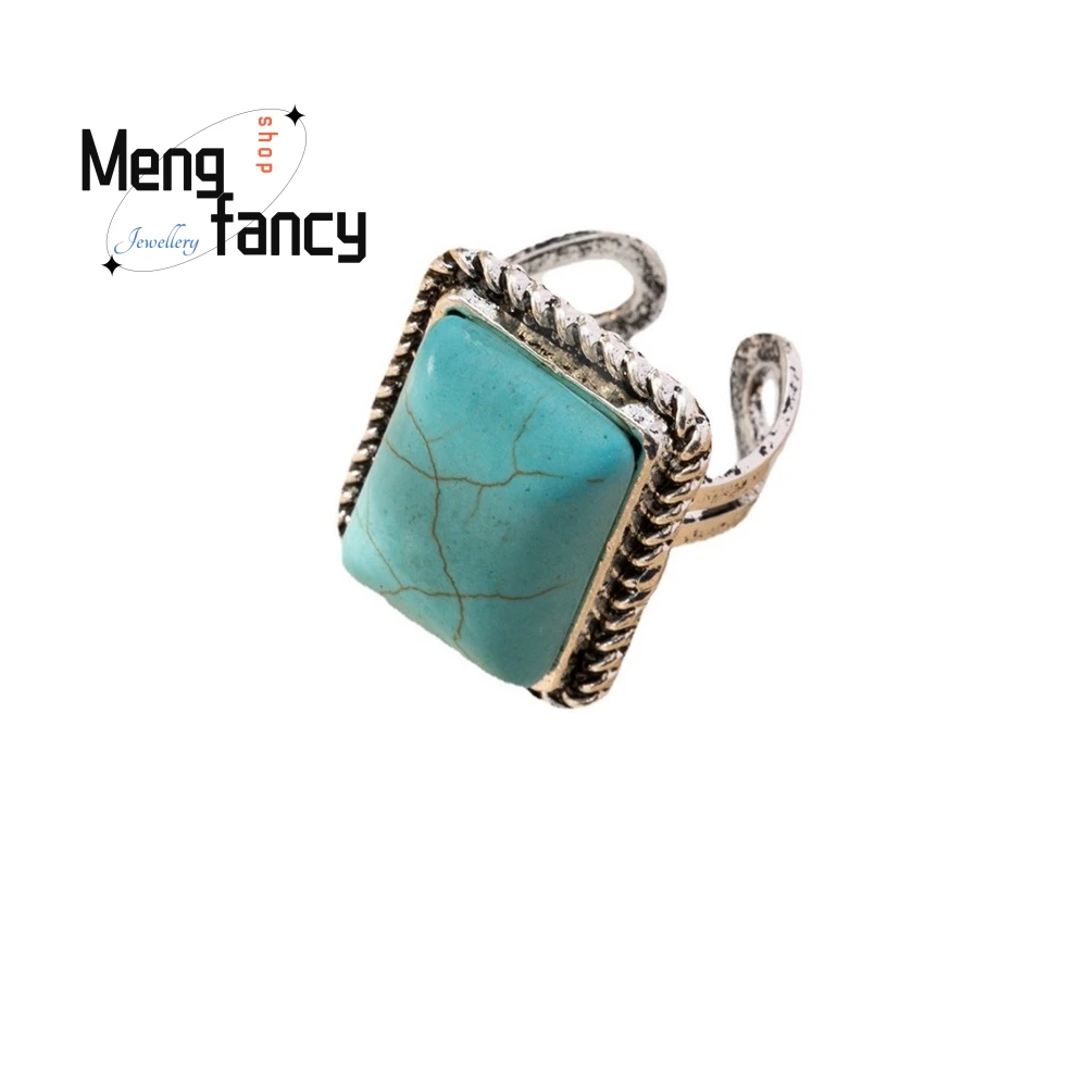 

Bohemian Retro And Individual Turquoise Ring, Fashionable Women's Jewelry Ring Popular Fashion Jewelry Best Selling Exquisite