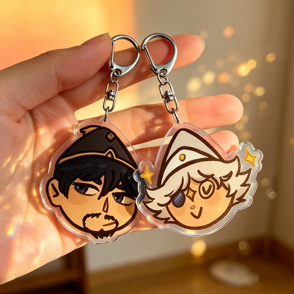 Llaveros de joyería Witch Hat Atelier Olruggio Qifrey, regalos para fans de manga y videojuegos