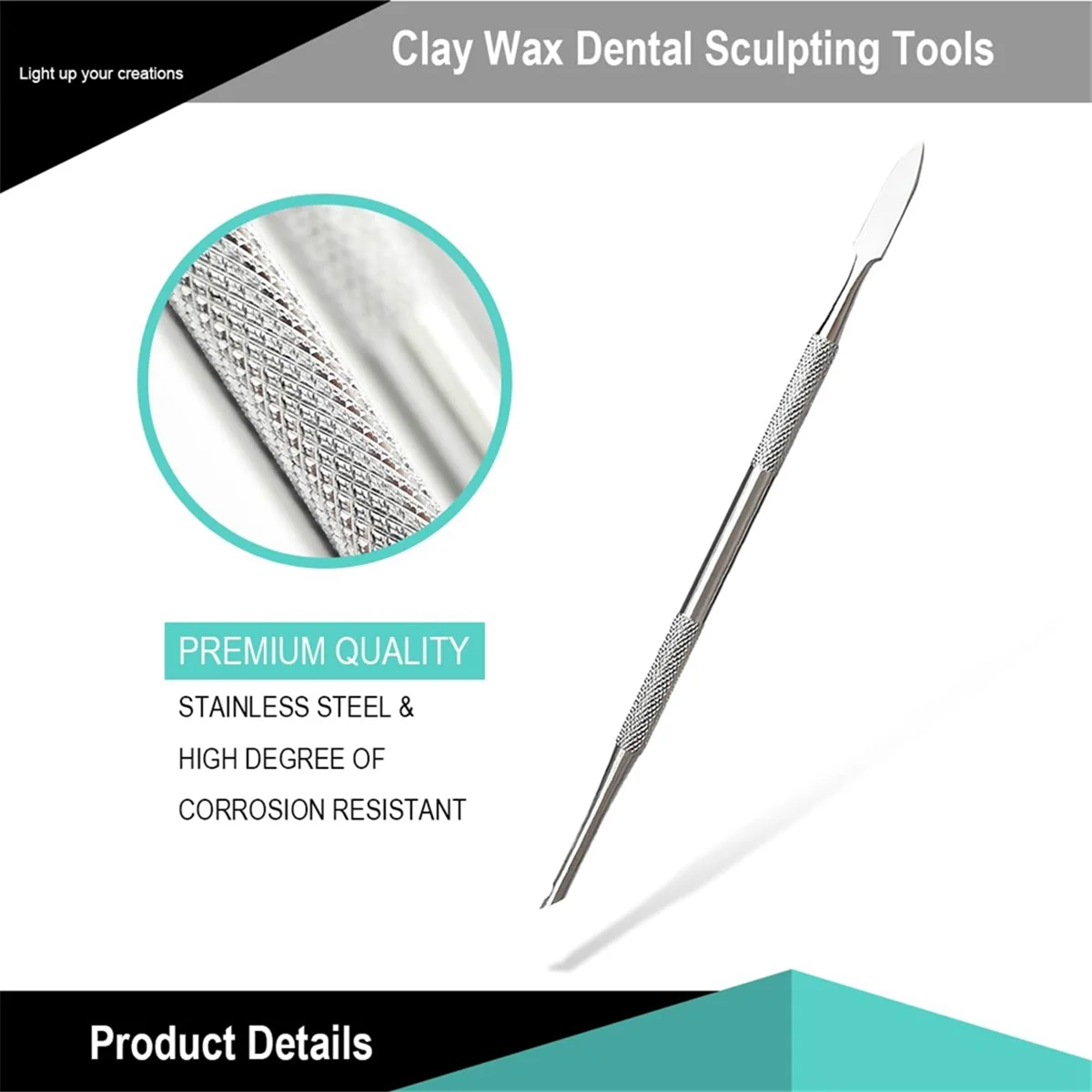 مجموعة أدوات نحت الشمع من الفولاذ المقاوم للصدأ مكونة من 12 قطعة من EULM، أدوات الصبح، أدوات النحت المزدوجة الأطراف