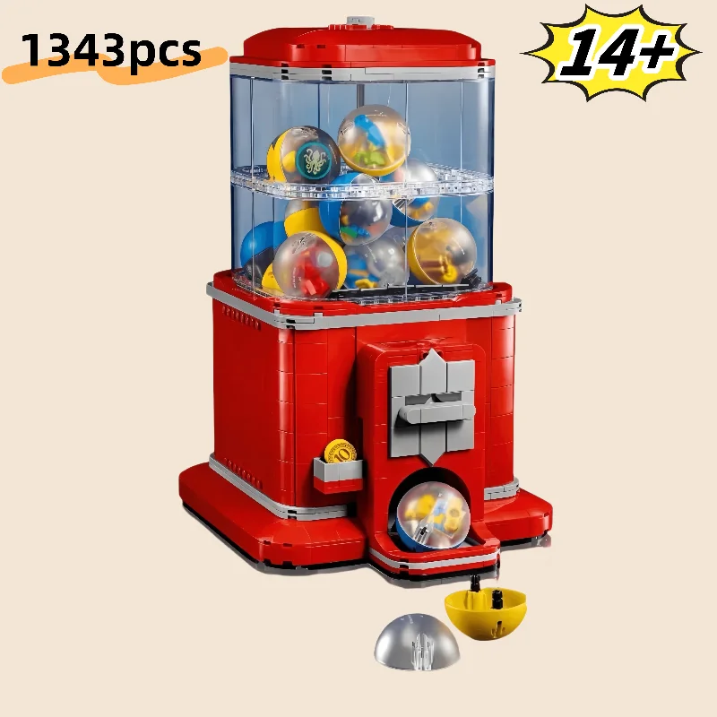 

2025 New Creative Vending Machine DIY Gacha Technology 21358 Building Blocks Puzzle Game Brick Toy Girl Boy Christmas Gifts