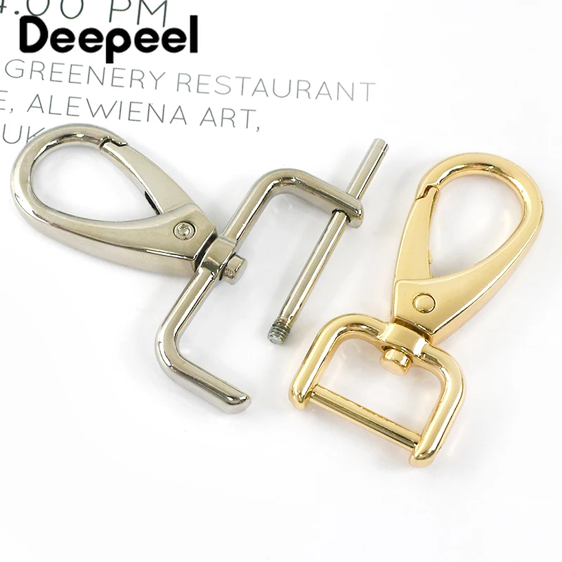 2Pcs Deepeel 13-38mm Metal Bag Buckles Lobster Swivel Detachable Clasp KeyChain Handbag Webbing No-Sewing Hardware Accessories