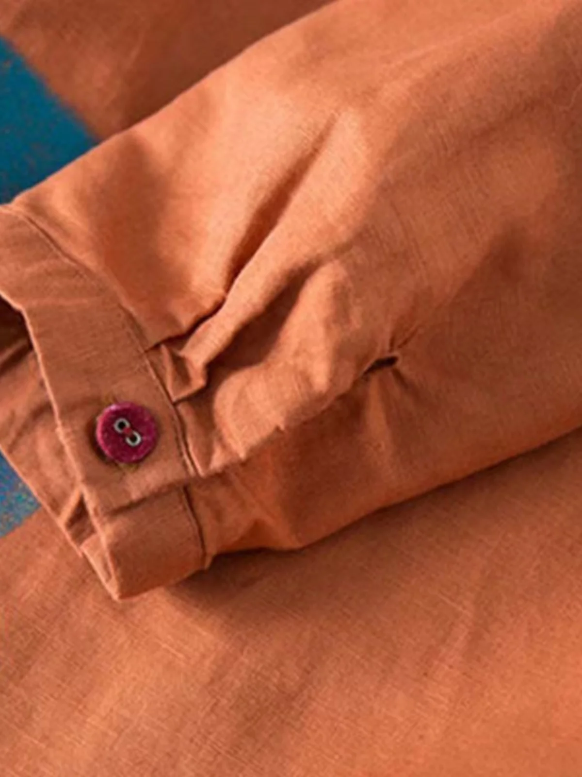 فضفاضة تناسب طويلة Sve القطن الكتان irt العلامة التجارية الملابس النسائية مصممة التخسيس منتصف طول الوقوف طوق Busin عادية