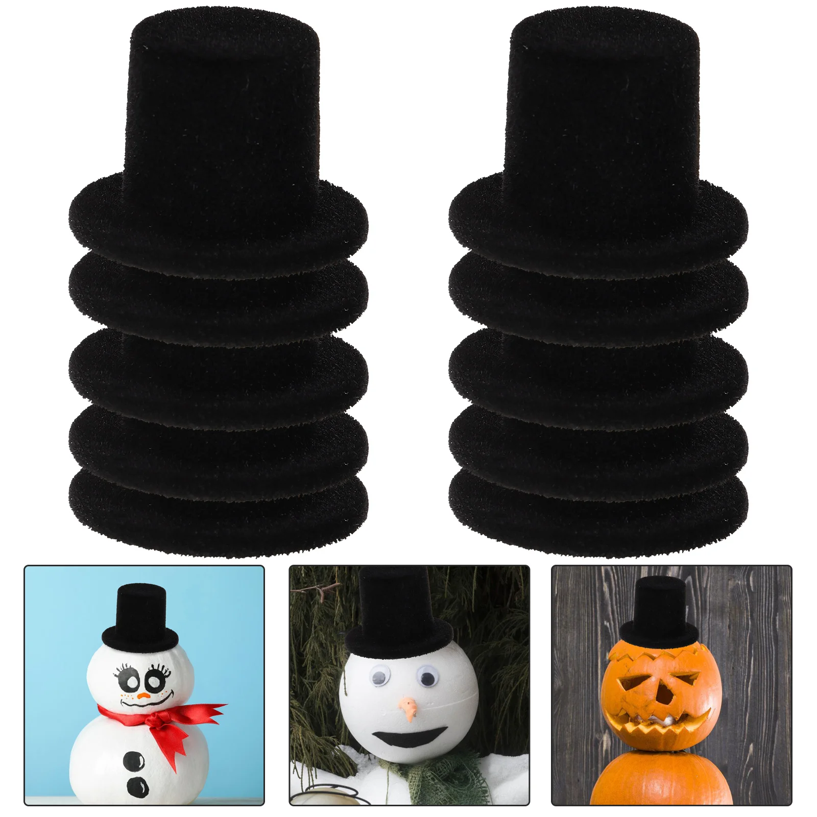 20 Pcs Clown Hat Decoration Gel Winter Accessories Mini Hats Party Supplies DIY Crafts Miniature Tops Toy