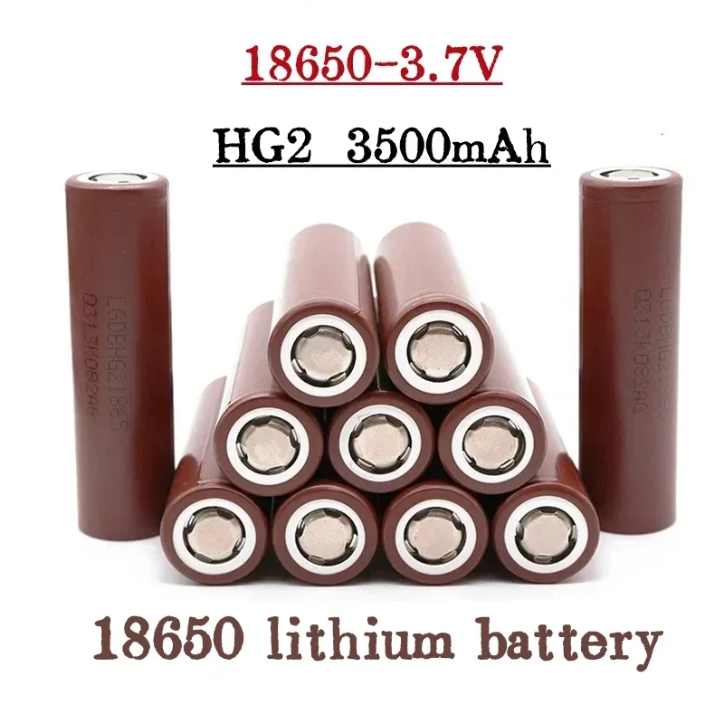 

Original power battery for alarm clock and screwdriver, 18650, HG2350mAh, 3.6V, 20A, 18650, LGHG2