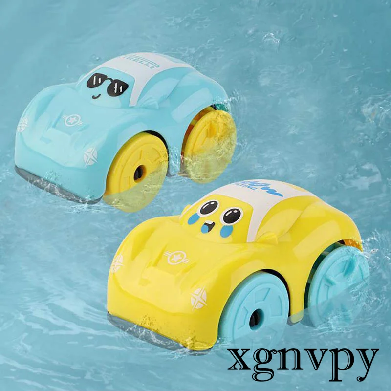 Xgnvpy-Cadeia de corda para carros de desenhos animados anfíbios para crianças, brinquedos aquáticos divertidos para bebês, banho com piscina, meninos e meninas