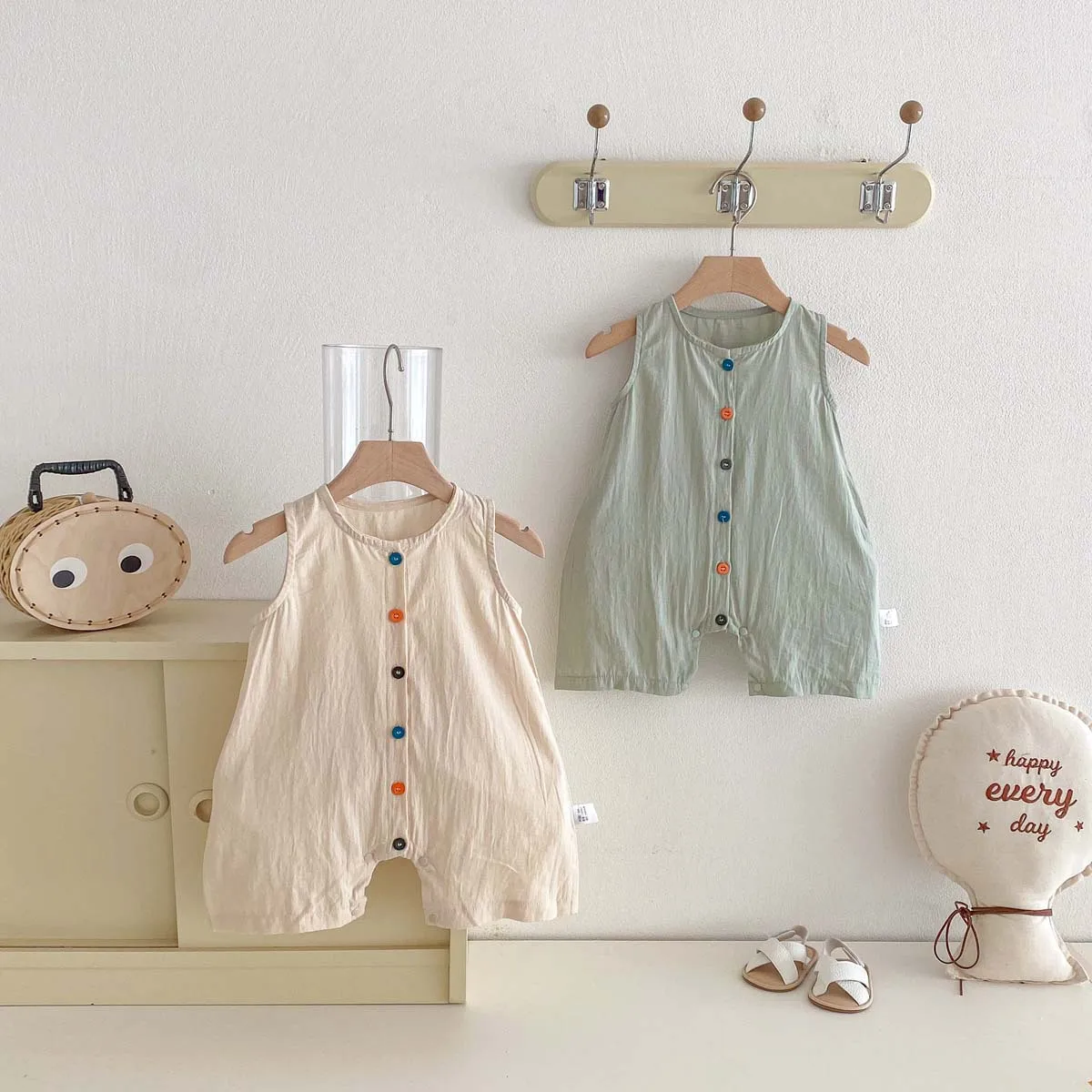 roupa-de-bebe-estilo-coreano-0-2-anos-verao-2026-macacao-de-algodao-puro-com-botoes-coloridos