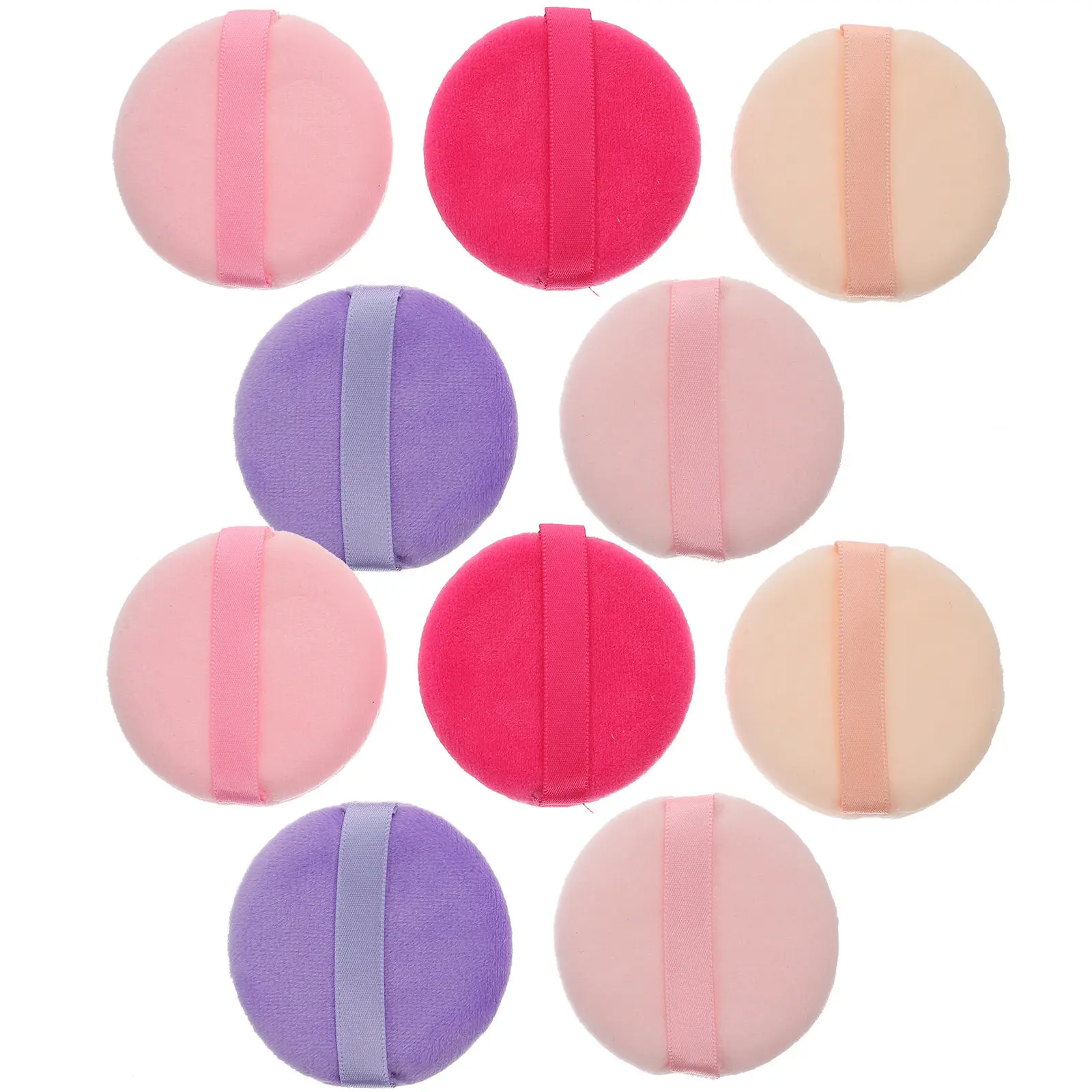 Powder Puff Set – 2pcs Soft Flocking Makeup Pads for Foundation Setting & Blending