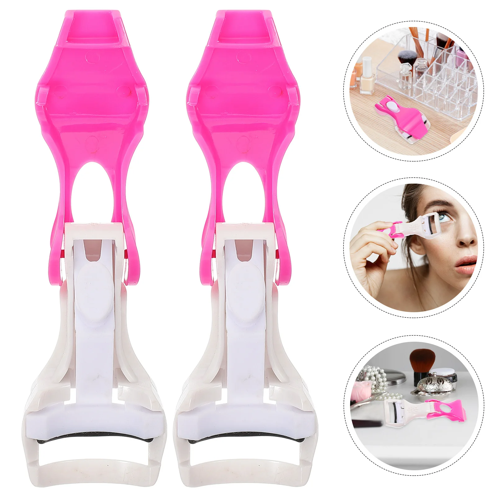 

10pcs Eyelash Manual Lash Curling Tool For Eyelash Curling Device Women Portable Eye Makeup Device With Rubber Refills