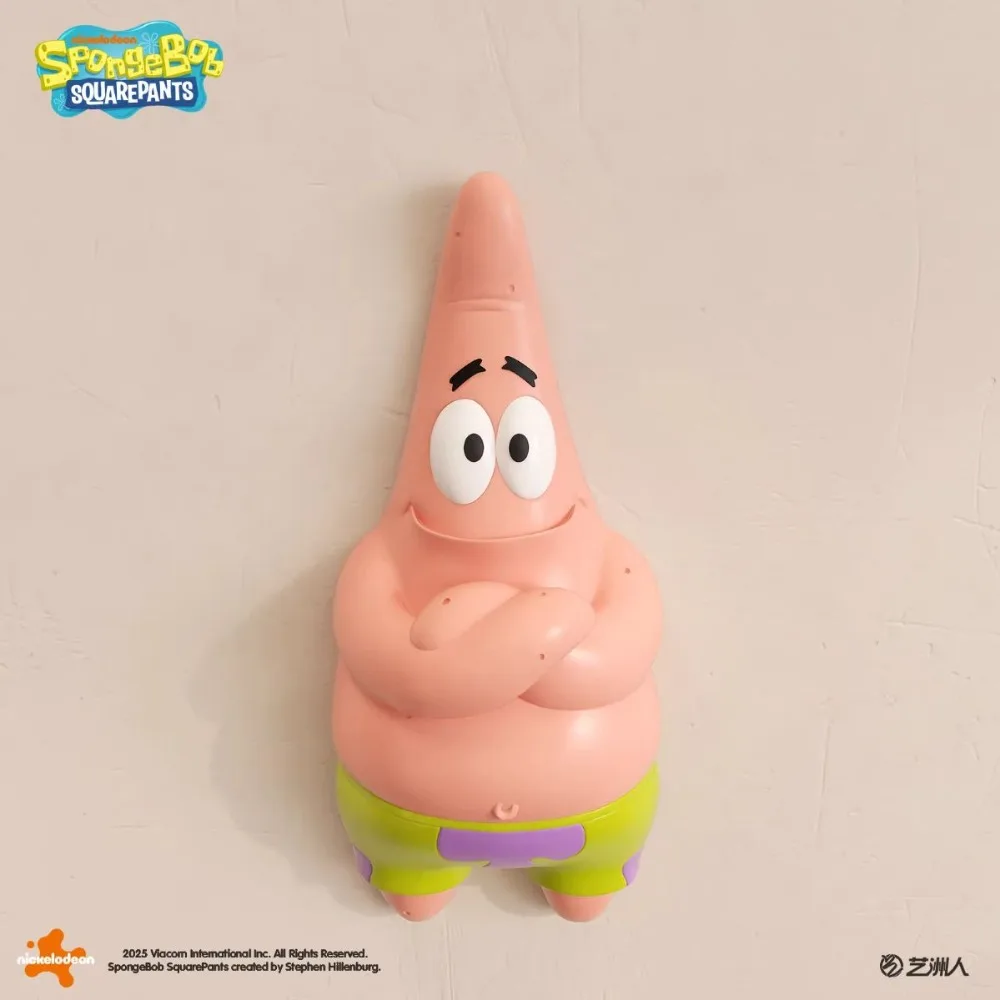 SpongeBob SquarePants Patrick Star Adesivi creativi per frigorifero Ornamenti decorativi laterali Simpatici adesivi per interruttori magnetici 3D giocattolo
